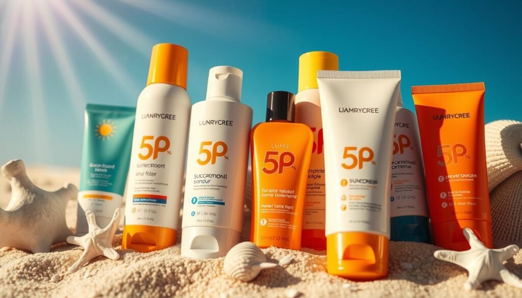 SPF ratings on sunscreen packaging